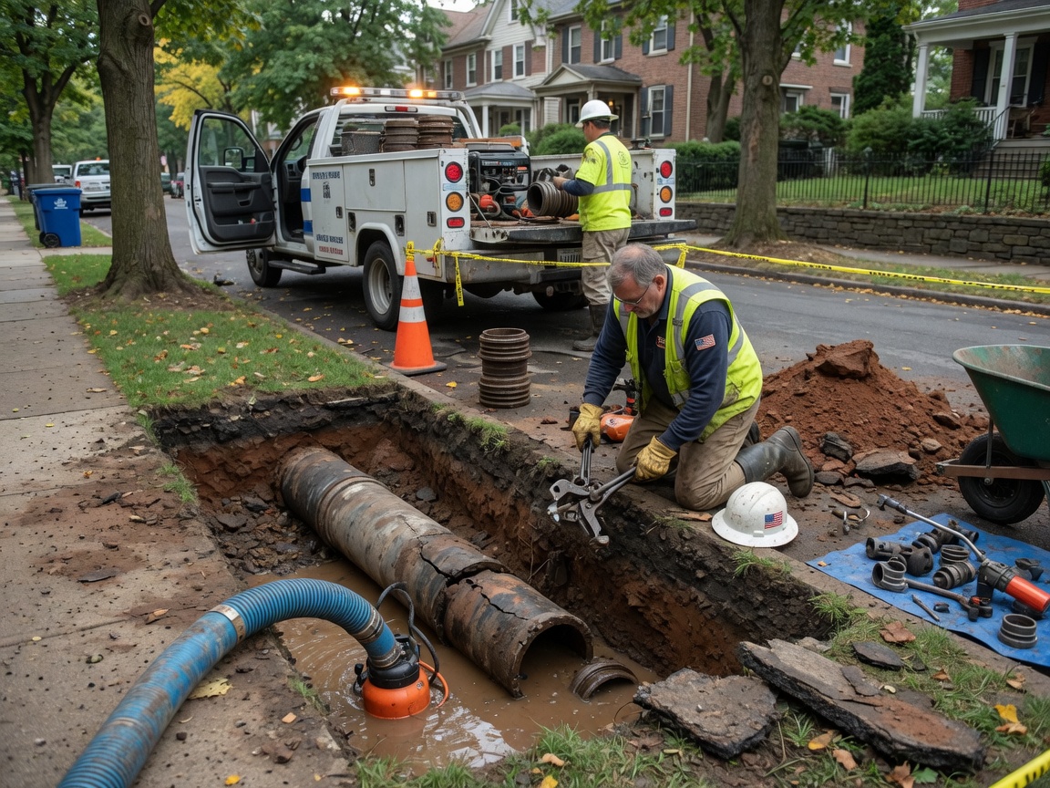 Water Line Repair in Pretty Brook, NJ 08540