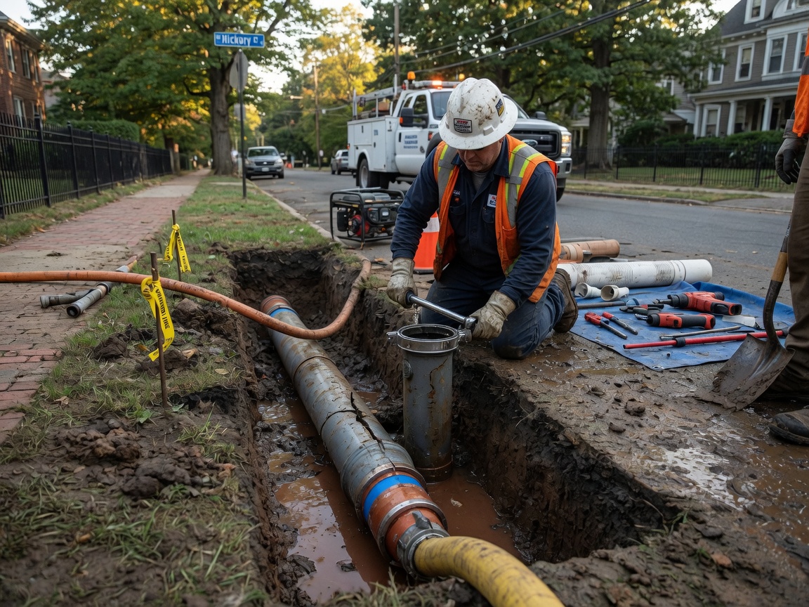Main Water Line Leak Repair in Princeton