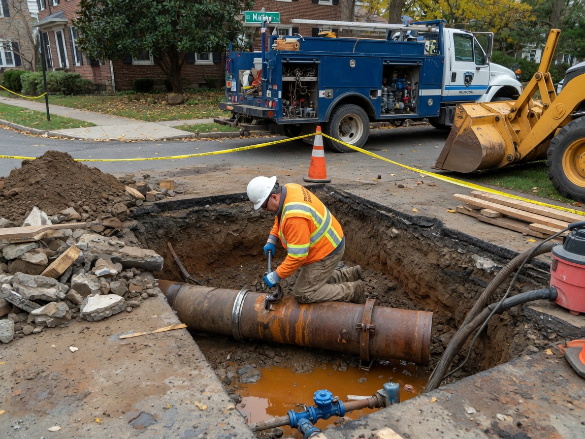 Main Water Line Repair in Princeton