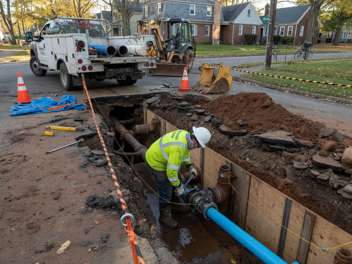 Underground Water Line Replacement in Princeton