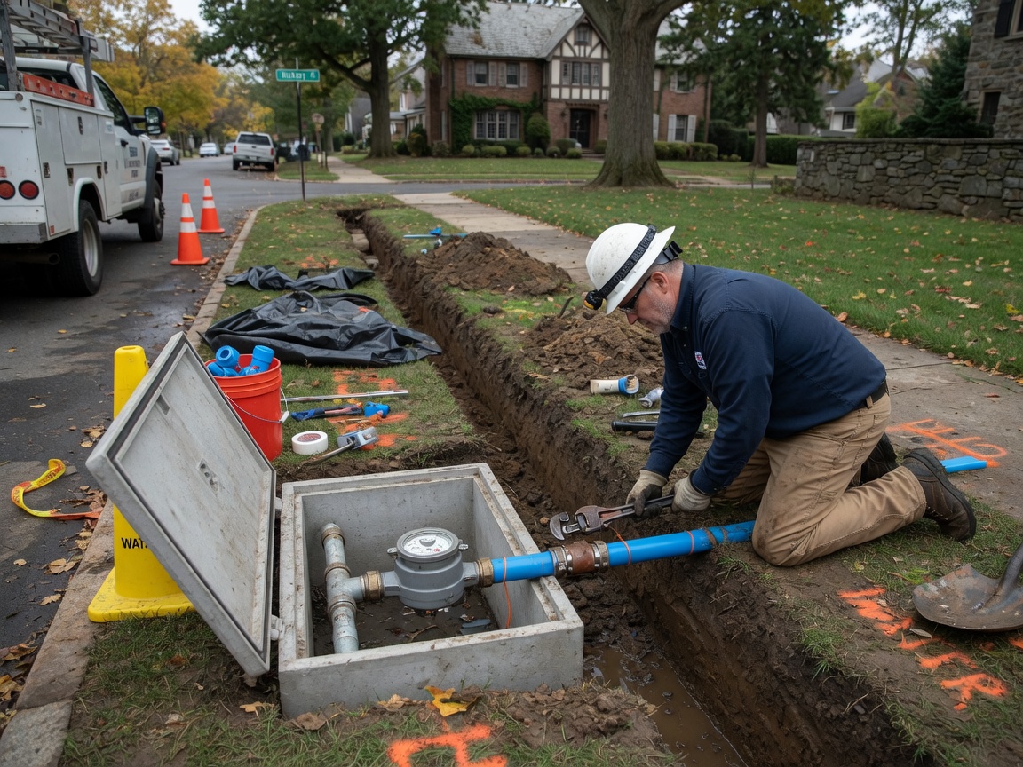 Water Line Repair in Western Section