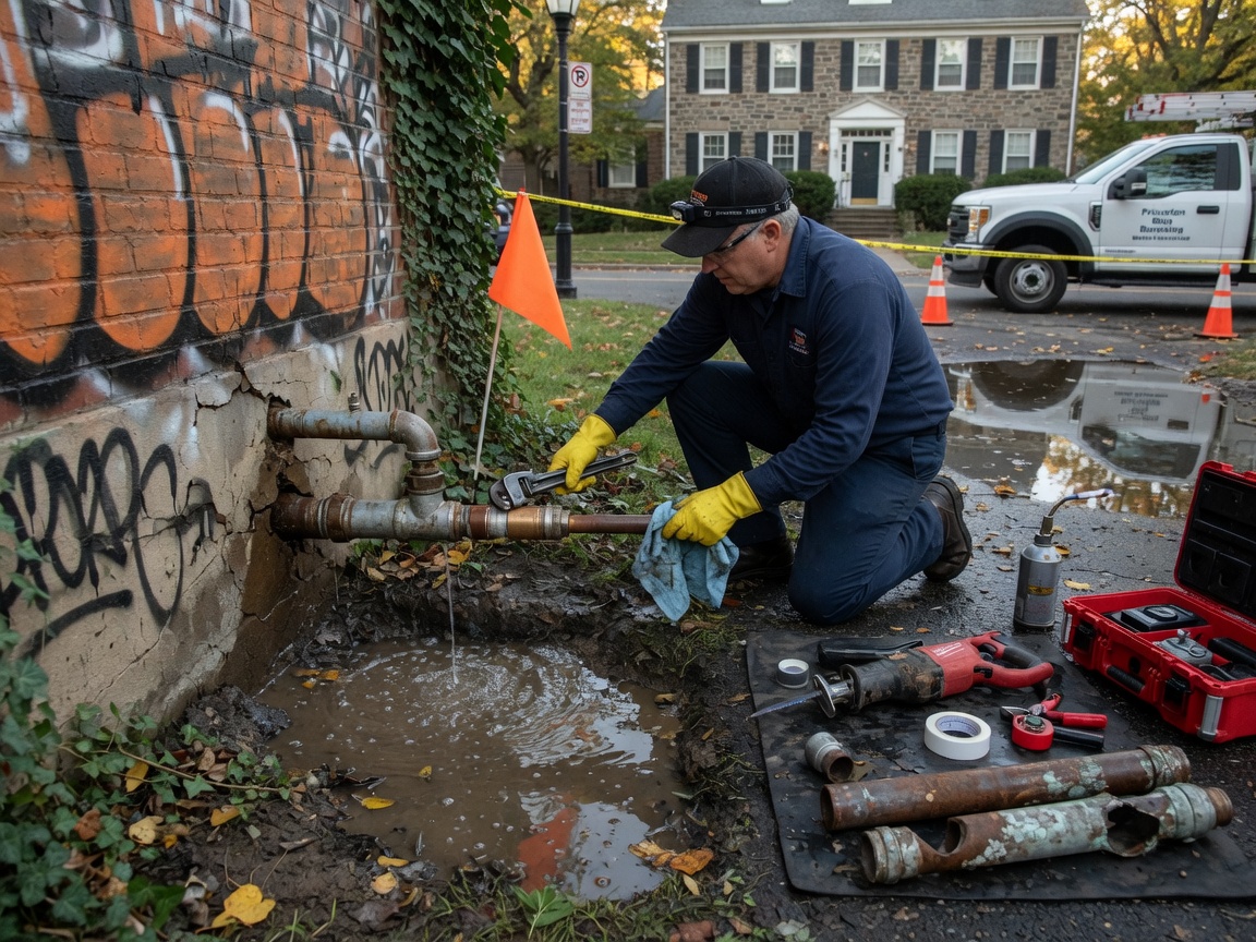 Water Pipe Leak Repair in Princeton