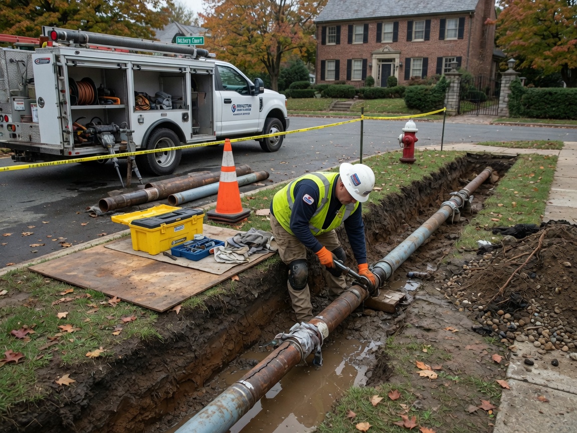 Water Service Line Repair in Princeton